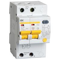 Дифавтомат 2Р 50А C тип AC 100мА 4,5кА АД12 3мод IEK