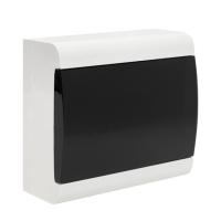 Бокс 10мод навесной белый черная прозрачная дверь IP41 SlimBox EKF