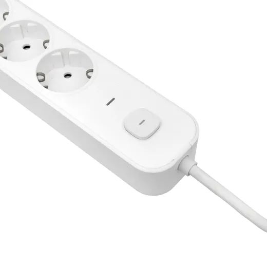 Удлинитель 5-мест 5м ПВС 3*1,5 белый выкл EKF  2USB 2,4А+2USBtype-С