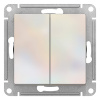 Атлас жемчуг переключатель 2кл скрытая 10А IP20 