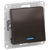 Атлас выключатель скрытая мокко 1кл 10А IP20 