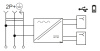 Фортепиано черный механизм розетки скрытая 1-мест заземление шторки USB IP20 